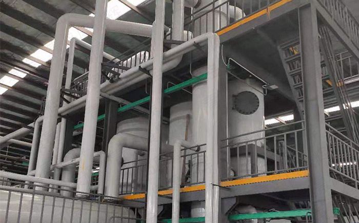 含磷酸鐵鋰廢水用蒸發(fā)結(jié)晶器處理過程